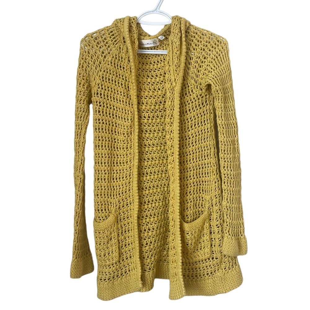 Anthropologie Charlie & Robin knitted hooded cardigan